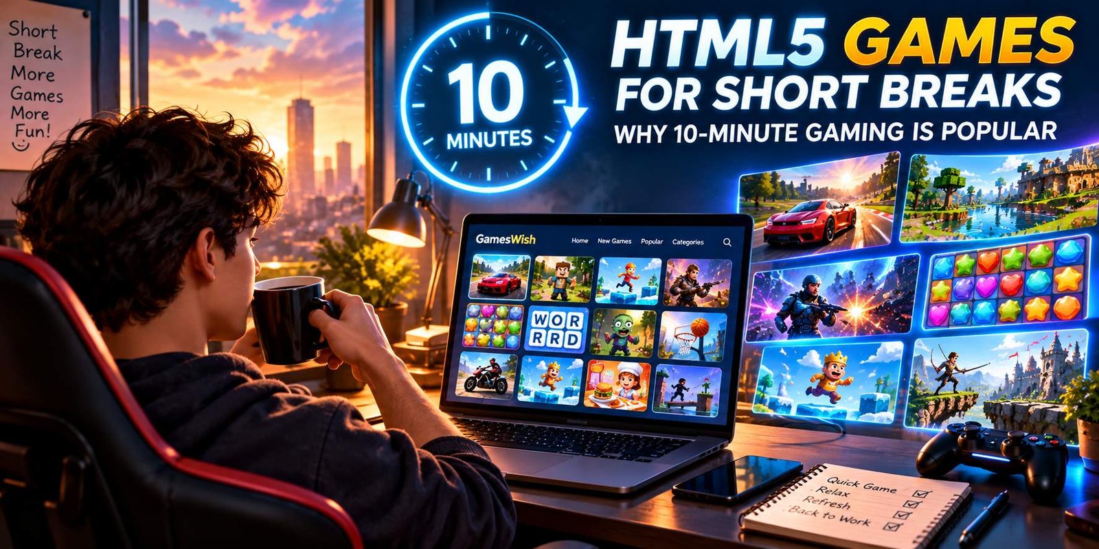 HTML5 Games for Short Breaks: Why 10-Minute Gaming Is Popular