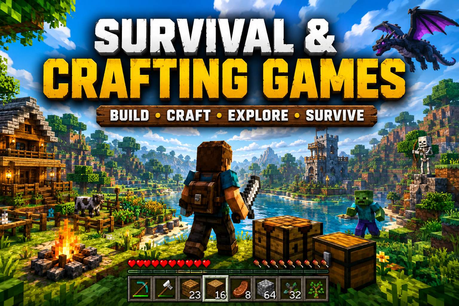 Survival & Crafting Games: Why Millions of Players Love Building, Exploring, and Surviving